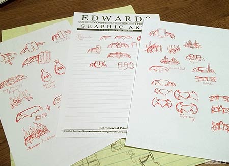 For all your promotional pads of paper needs, think Edwards. Workbench Shot from 8/31/11